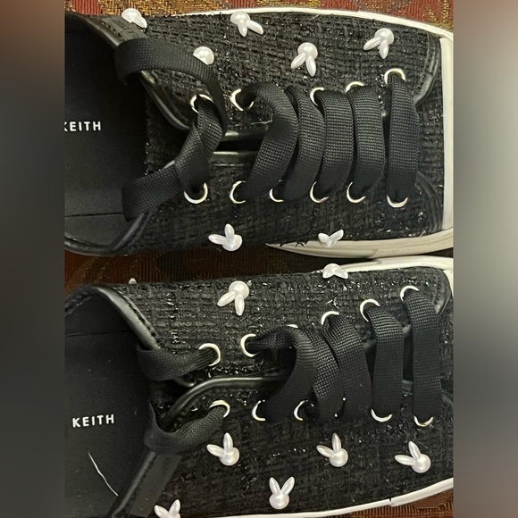 Charles & Keith Playful And Charming, Slip On Bunny-Studded Sneakers - Picture 4 of 9